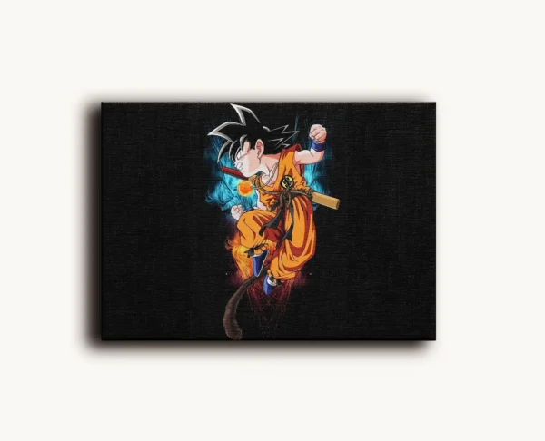 Tablou Canvas Dragon Ball - Son Goku Copil - Detaliu Tablou Canvas nr. 17381