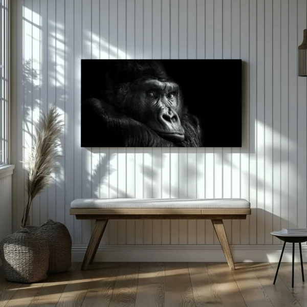 Tablou Canvas Gorila Gânditoare - Detaliu Tablou Canvas nr. 28190