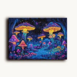 Tablou Canvas Neon Shroom - Detaliu Tablou Canvas nr. 20137