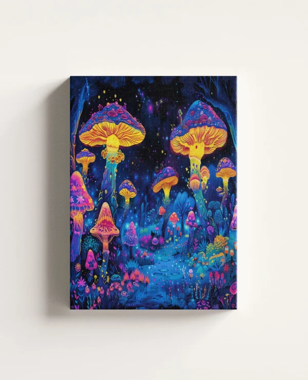 Tablou Canvas Neon Shroom