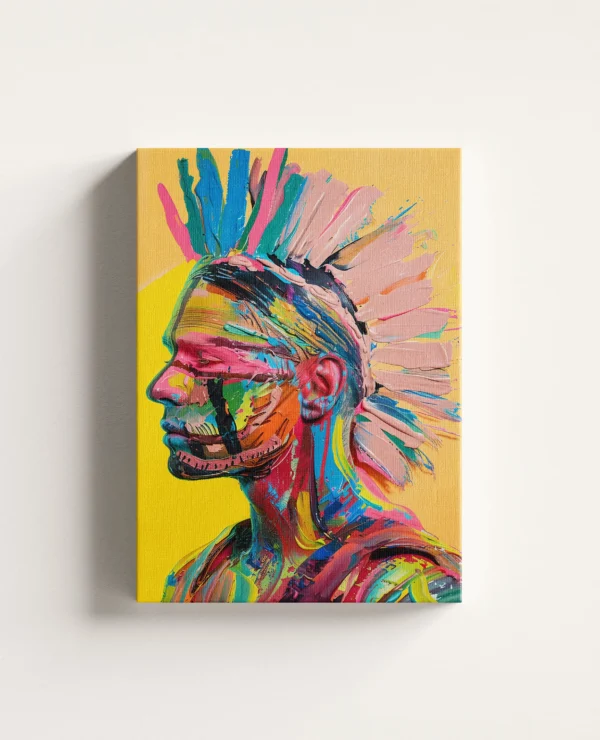 Tablou Canvas Războinic Tribal