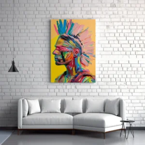 Tablou Canvas Războinic Tribal - Detaliu Tablou Canvas nr. 29155