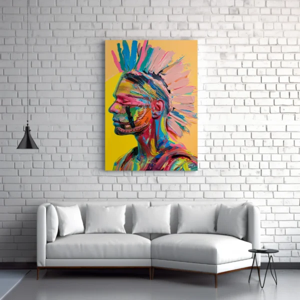 Tablou Canvas Războinic Tribal - Detaliu Tablou Canvas nr. 29155