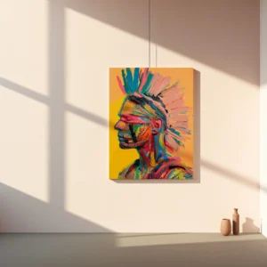 Tablou Canvas Războinic Tribal - Detaliu Tablou Canvas nr. 29156