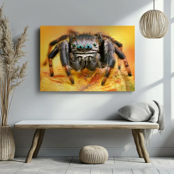 Tablou Canvas Păianjen Săritor - Detaliu Tablou Canvas nr. 28057
