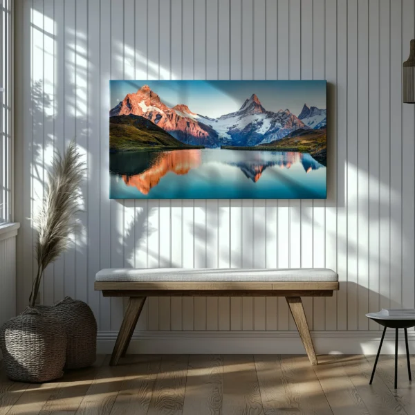 Tablou Canvas Apus Alpin - Detaliu Tablou Canvas nr. 21713