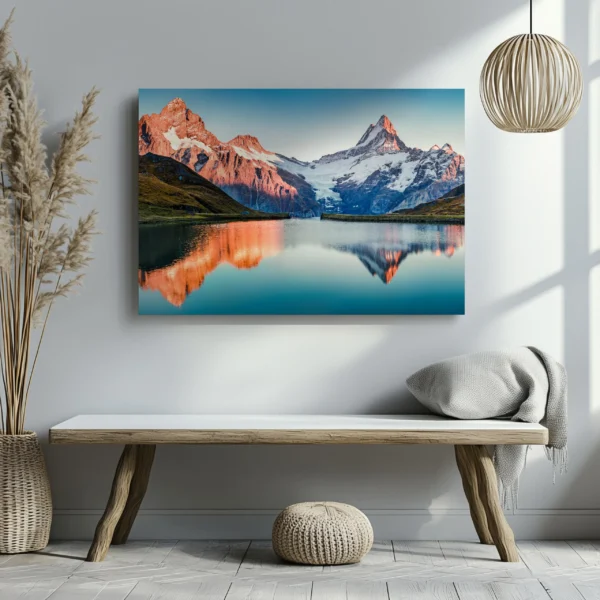 Tablou Canvas Apus Alpin - Detaliu Tablou Canvas nr. 21712