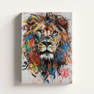 Tablou Canvas Regele Junglei Graffiti