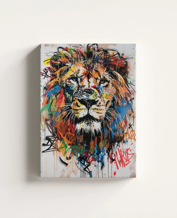 Tablou Canvas Regele Junglei Graffiti