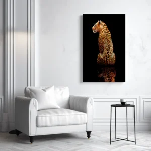 Tablou Canvas Leopard de Aur - Detaliu Tablou Canvas nr. 19603