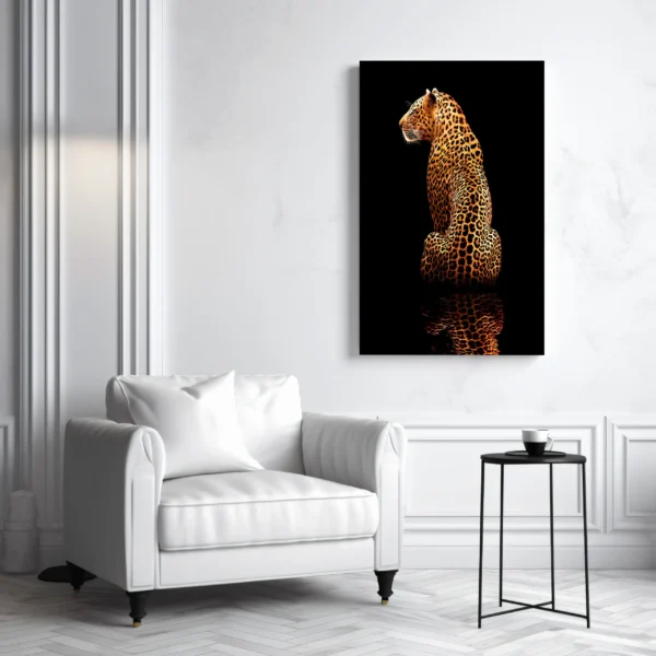 Tablou Canvas Leopard de Aur - Detaliu Tablou Canvas nr. 19603