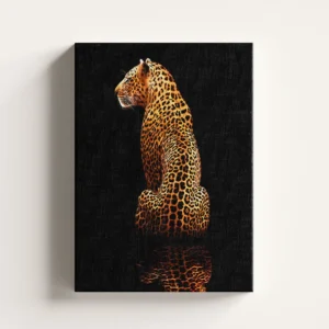 Tablou Canvas Leopard de Aur