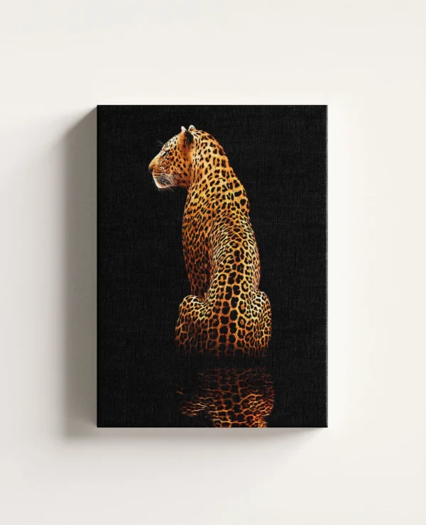 Tablou Canvas Leopard de Aur