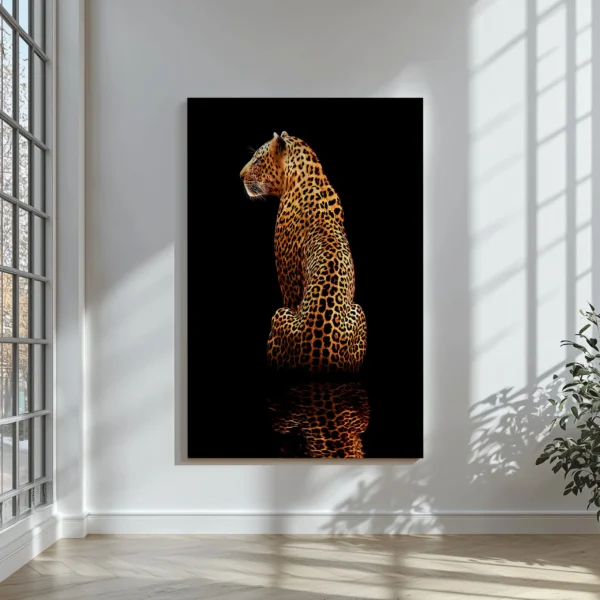 Tablou Canvas Leopard de Aur - Detaliu Tablou Canvas nr. 19604
