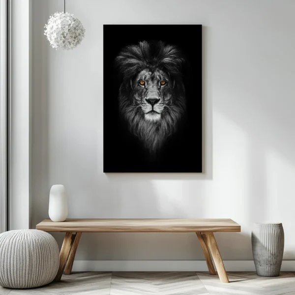 Tablou Canvas Portret Leu - Detaliu Tablou Canvas nr. 26893