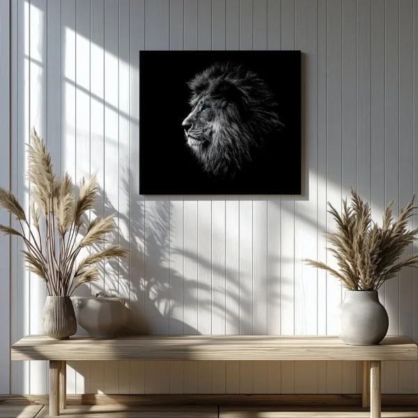 Tablou Canvas Leu cu Ochi Albaștri - Detaliu Tablou Canvas nr. 27959