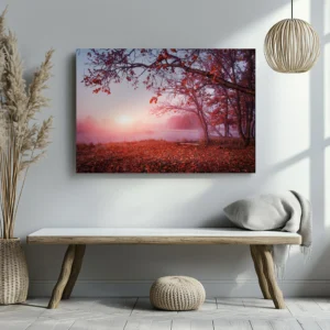 Tablou Canvas Răsărit Auriu de Toamnă - Detaliu Tablou Canvas nr. 22303