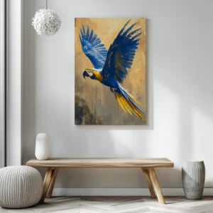 Tablou Canvas Papagal Macaw - Detaliu Tablou Canvas nr. 26646