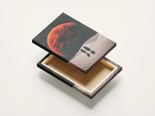 Tablou Canvas Lună Roșie - Detaliu Tablou Canvas nr. 20792