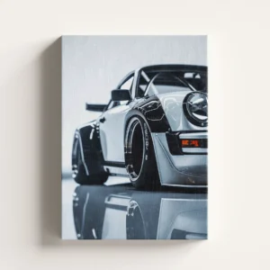 Tablou Canvas Porsche 911 RWB Alb