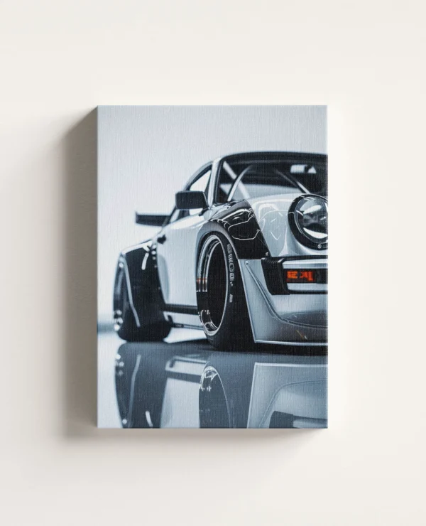 Tablou Canvas Porsche 911 RWB Alb