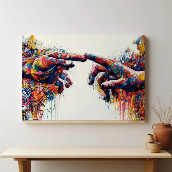 Tablou Canvas Crearea lui Adam - Detaliu Tablou Canvas nr. 28783
