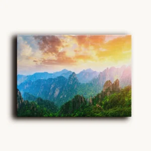 Tablou Canvas Vârfurile Mărețe din Huangshan