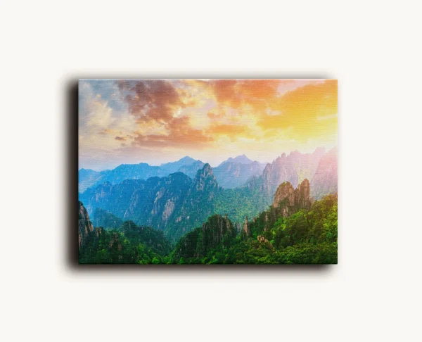 Tablou Canvas Vârfurile Mărețe din Huangshan