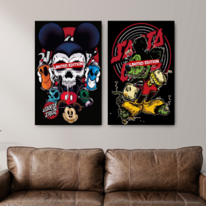 Tablou Canvas 2 Piese - Mickey Zombie Limited Edition - Detaliu Tablou Canvas nr. 31419