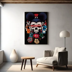 Tablou Canvas Skull Mickey - Detaliu Tablou Canvas nr. 30326