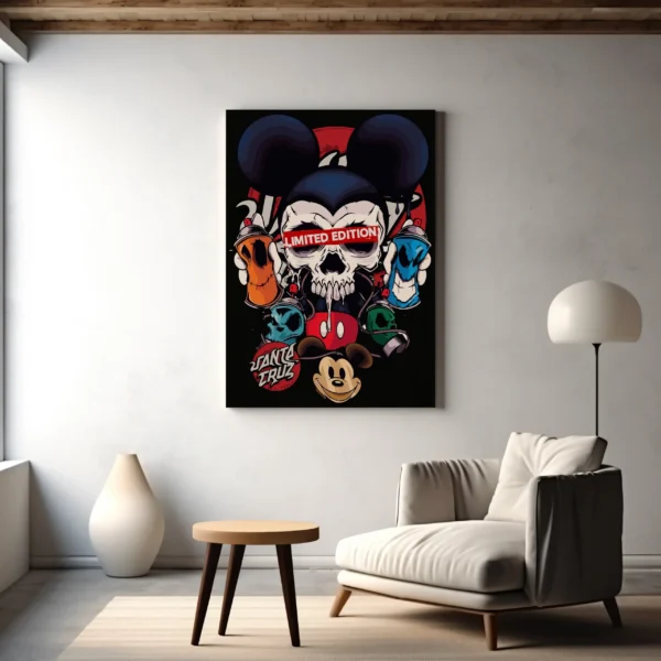 Tablou Canvas Skull Mickey - Detaliu Tablou Canvas nr. 30326