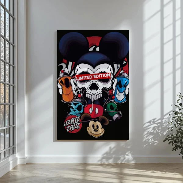 Tablou Canvas Skull Mickey - Detaliu Tablou Canvas nr. 30327
