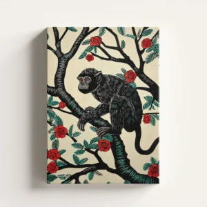 Tablou Canvas Maimuță Neagră