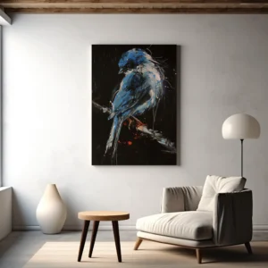 Tablou Canvas Păsărică Albastră - Detaliu Tablou Canvas nr. 26608