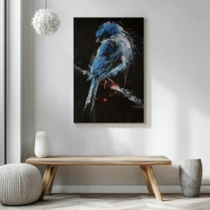 Tablou Canvas Păsărică Albastră - Detaliu Tablou Canvas nr. 26607