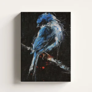 Tablou Canvas Păsărică Albastră