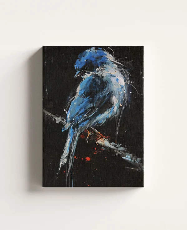 Tablou Canvas Păsărică Albastră