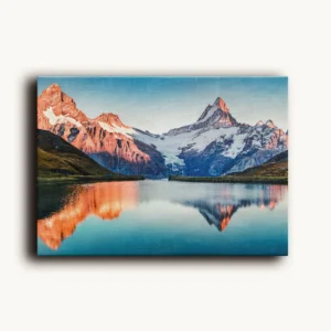 Tablou Canvas Apus Alpin