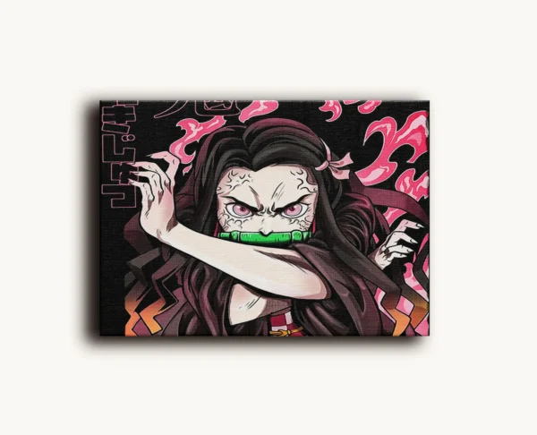 Tablou Canvas Demon Slayer - Nezuko Kamado - Detaliu Tablou Canvas nr. 17316