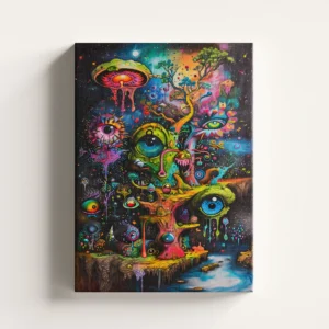 ochi-vertical.webp Tablou Canvas Natura Vede Tot!