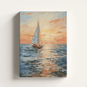 Tablou Canvas Pânze la Amurg