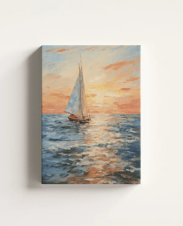 Tablou Canvas Pânze la Amurg