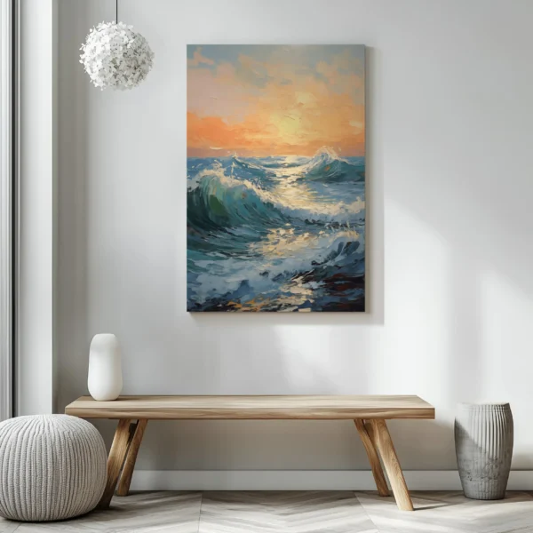 Tablou Canvas Valuri Agitate - Detaliu Tablou Canvas nr. 22975