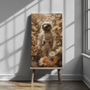 Tablou Canvas Astronautul dintre Flori - Detaliu Tablou Canvas nr. 21259