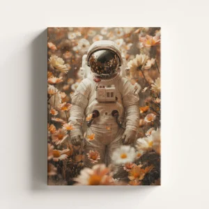 Tablou Canvas Astronautul dintre Flori