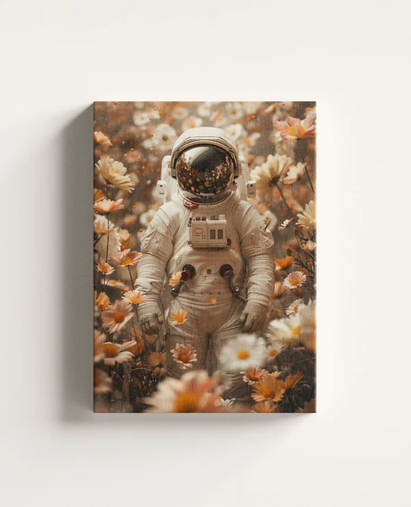 Tablou Canvas Astronautul dintre Flori