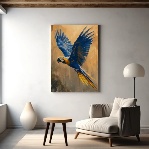 Tablou Canvas Papagal Macaw - Detaliu Tablou Canvas nr. 26647