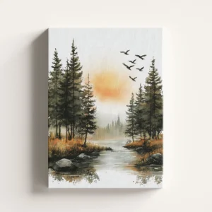 Tablou Canvas Pasari in Amurg