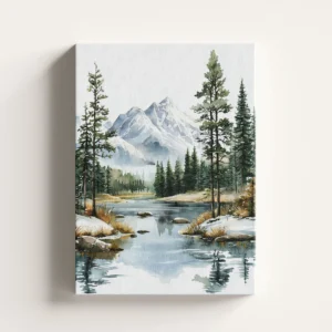 Tablou Canvas Râu Înghețat