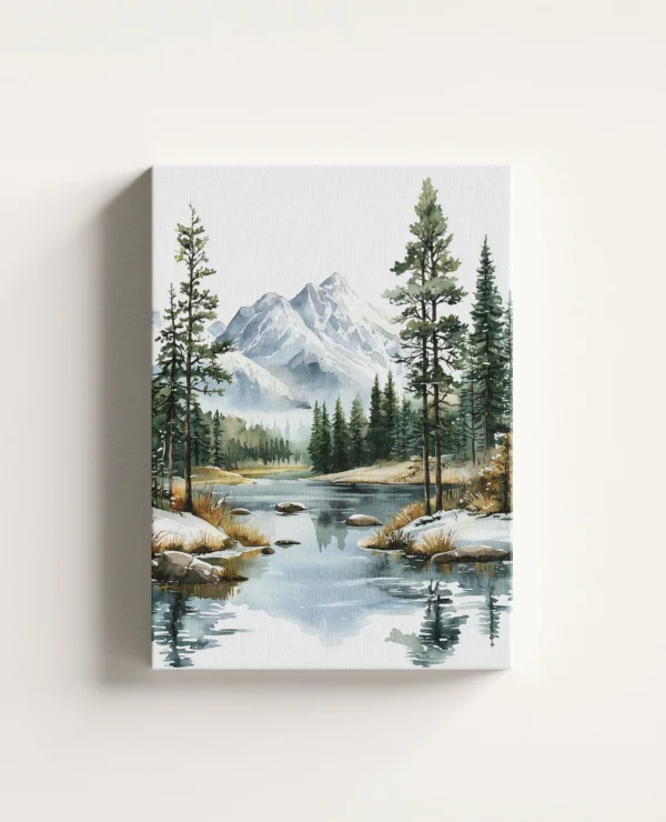 Tablou Canvas Râu Înghețat